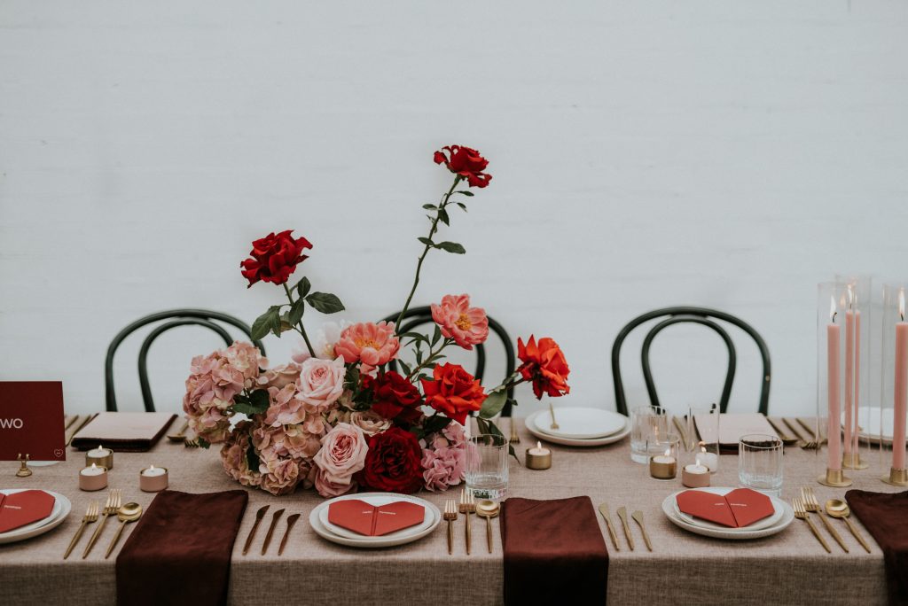 hire table linen for photoshoot