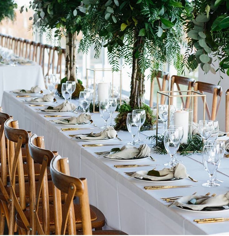 White and Ivory Table Linen Hire | Table Art Gallery